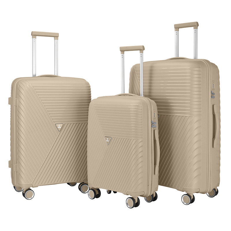 PP Trolley Bags 4 Wheels 20 24 28 Inch Travel Suitcase Case 3 Piece Set PP Luggage Sets