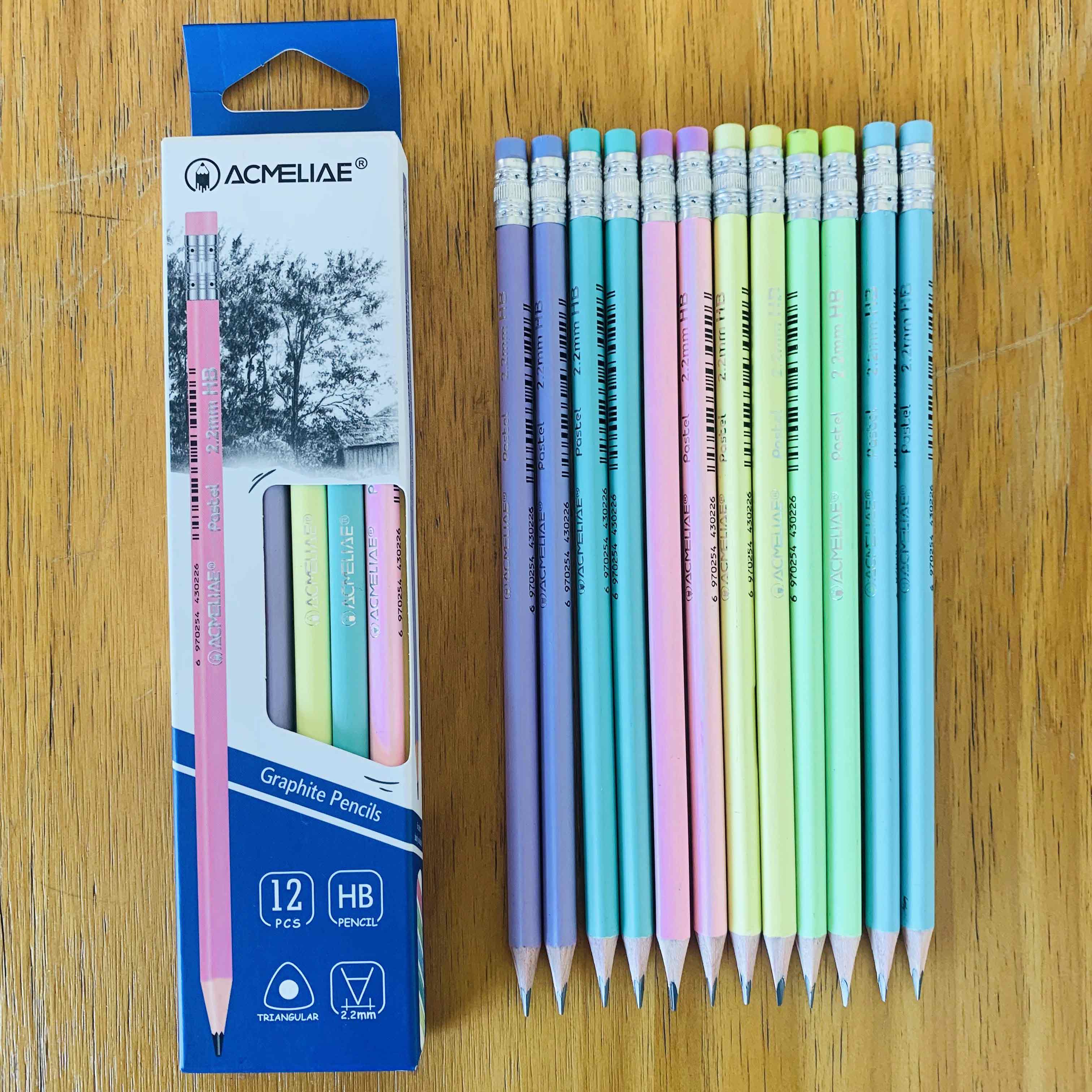 12 PCS HB pencils