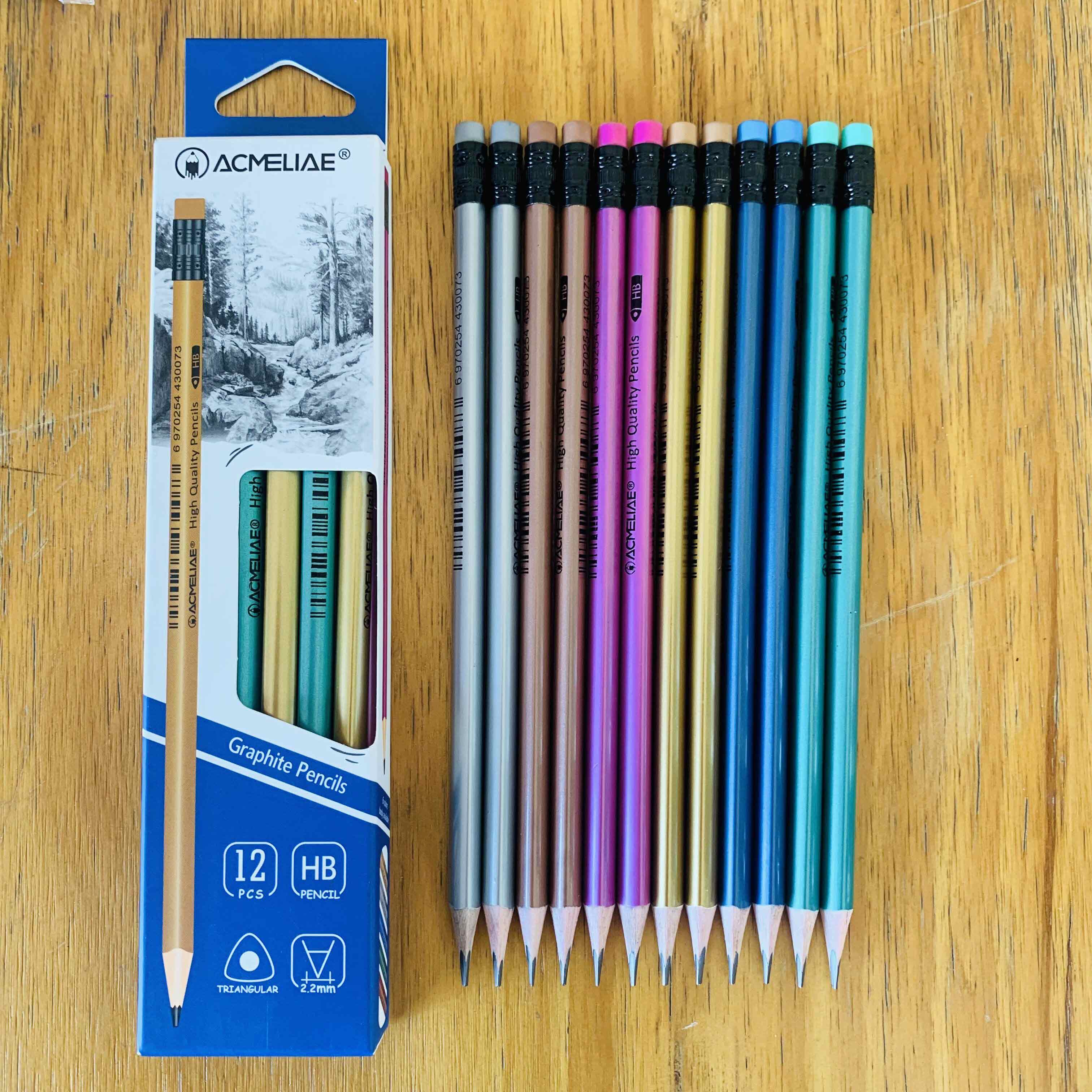 12 PCS HB pencils