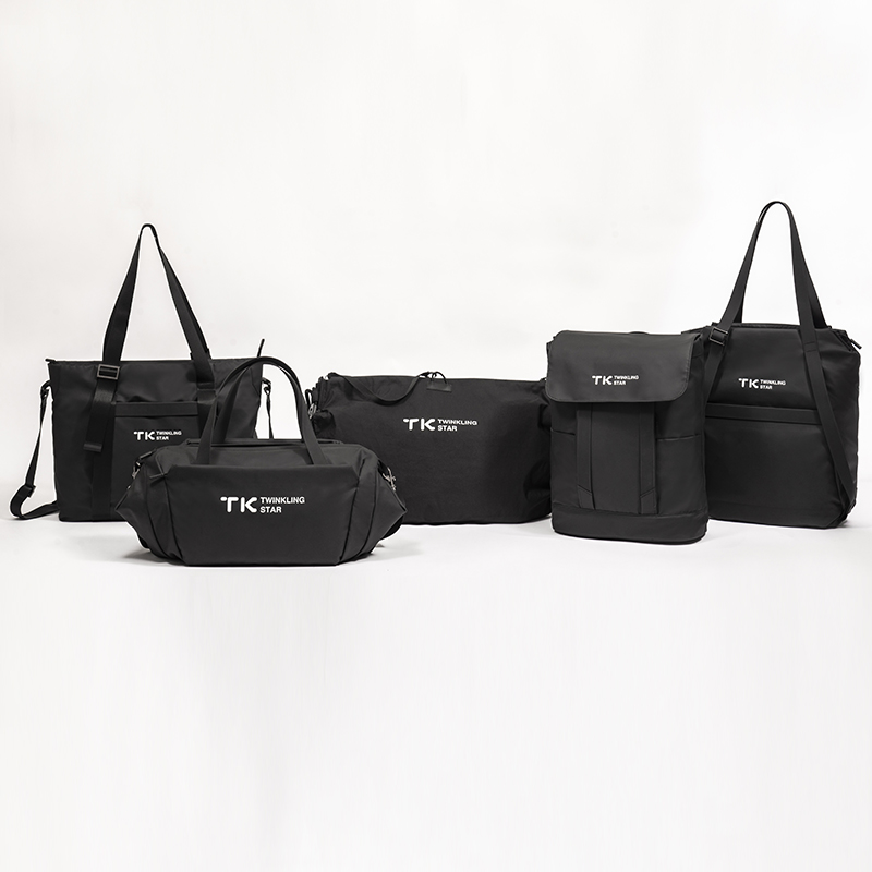 Casual and fashionable leather film tote bag large capacity backpack shoulder bag fitness bag series