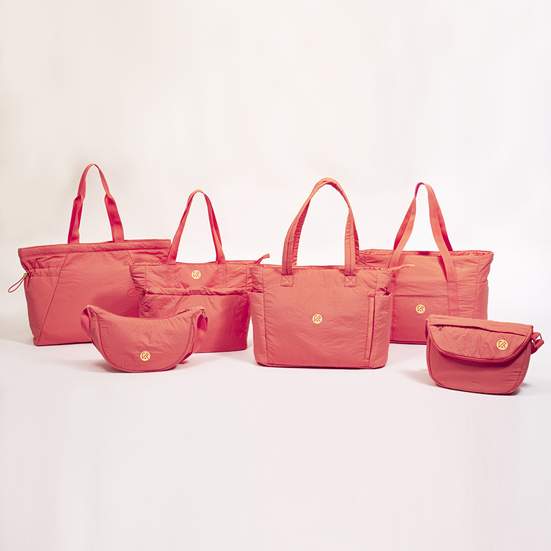 pale orange handbag soft tote bag lightweight shoulder bag casual bag crossbody bag series