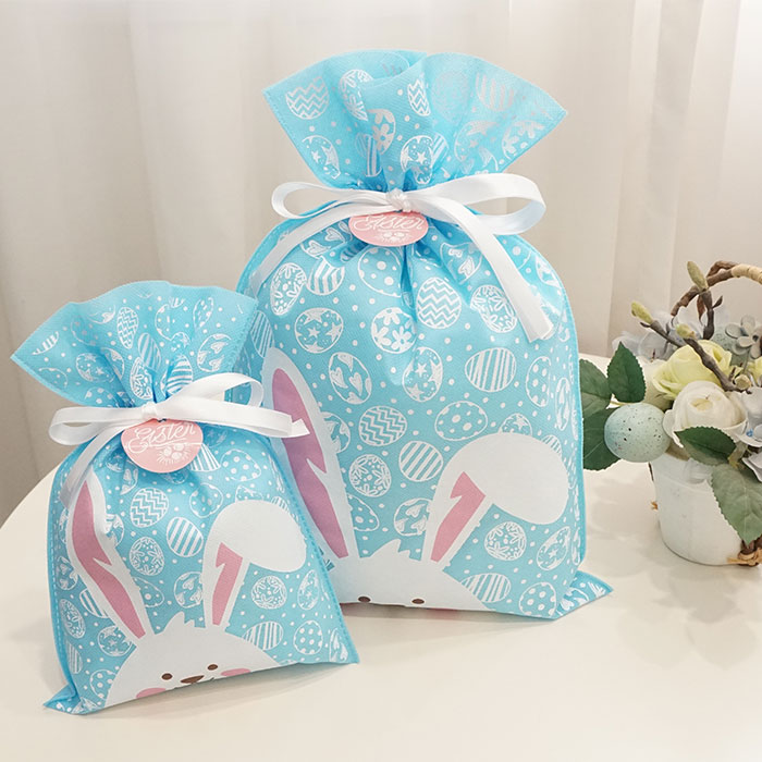 Blue Non-woven Easter Egg Gift Bag
