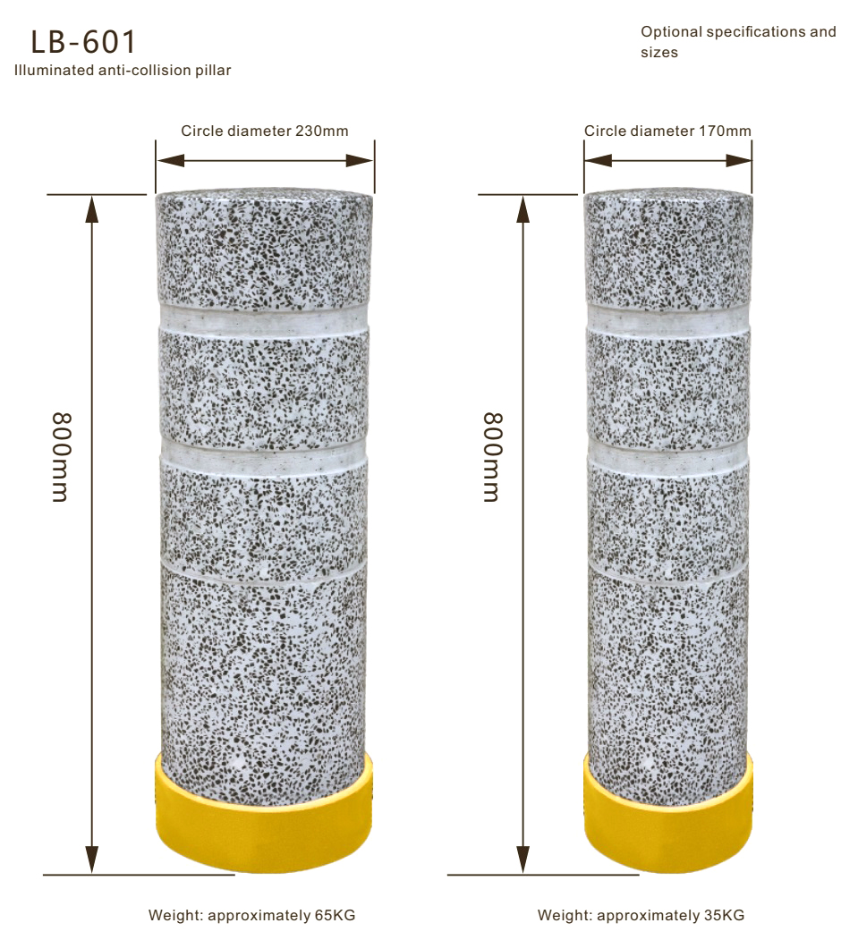 Illuminated Stone Bollard