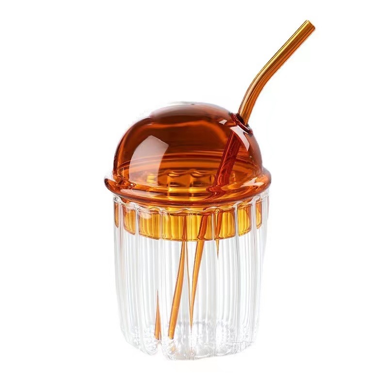 :Striped straw honey boo cup