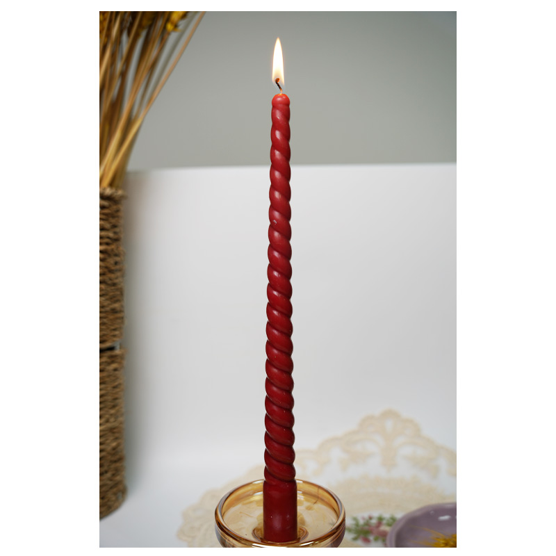 Tongda red long pole candle Birthday party dinner decoration candle