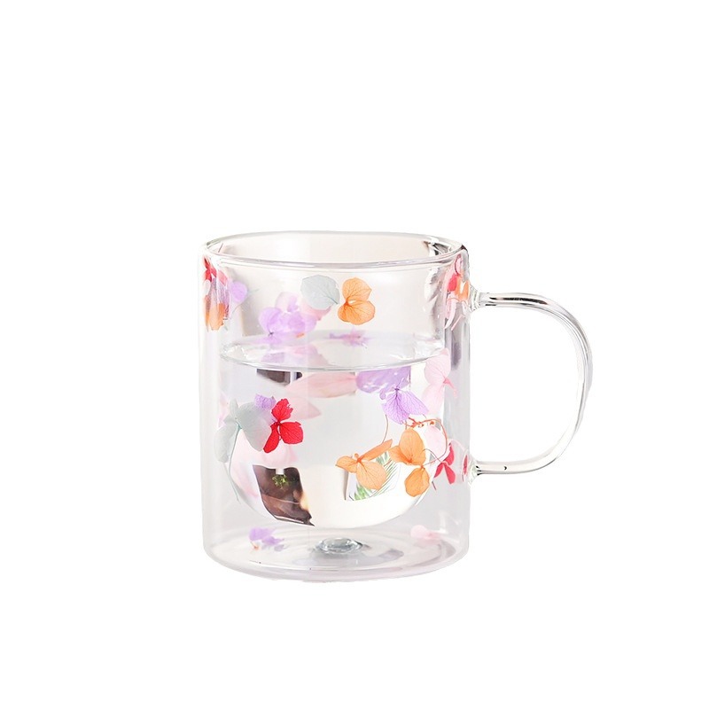 High borosilicate dried flower double cup