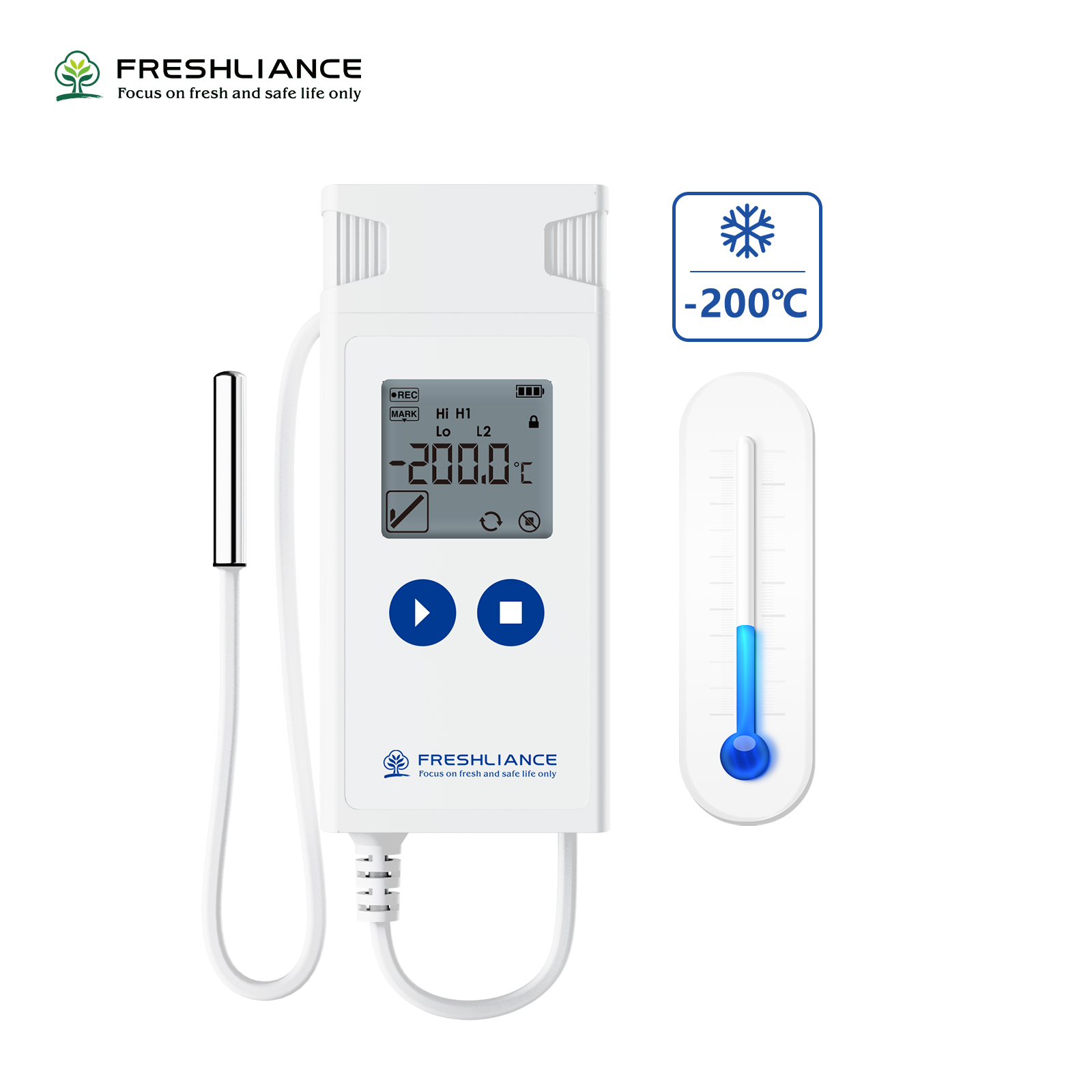 Atlas Log-200 Liquid Nitrogen Temperature Data Logger