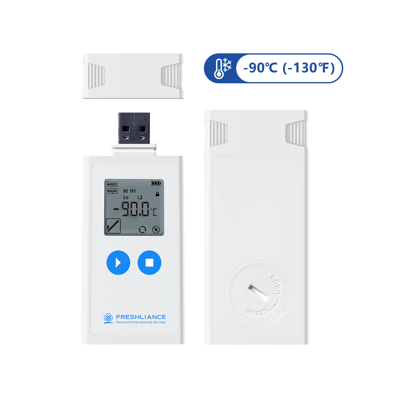 Atlas Log-IUT Dry Ice Temperature Data Logger