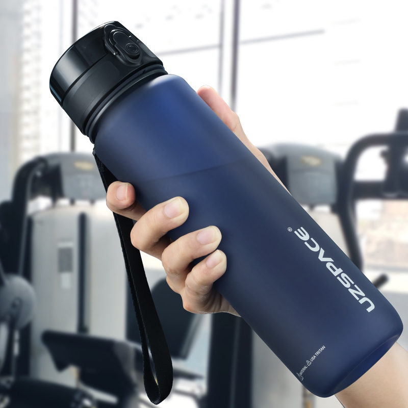 UZSPACE 1000ML Tritan Wide Mouth Sports Bottle BPA Free Plastic Water Bottle with Customize logo