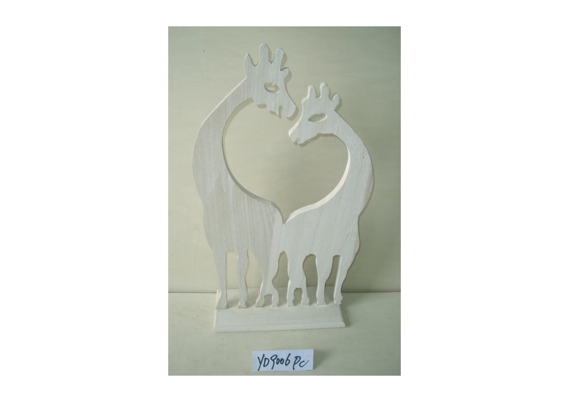 Wooden deer ornaments