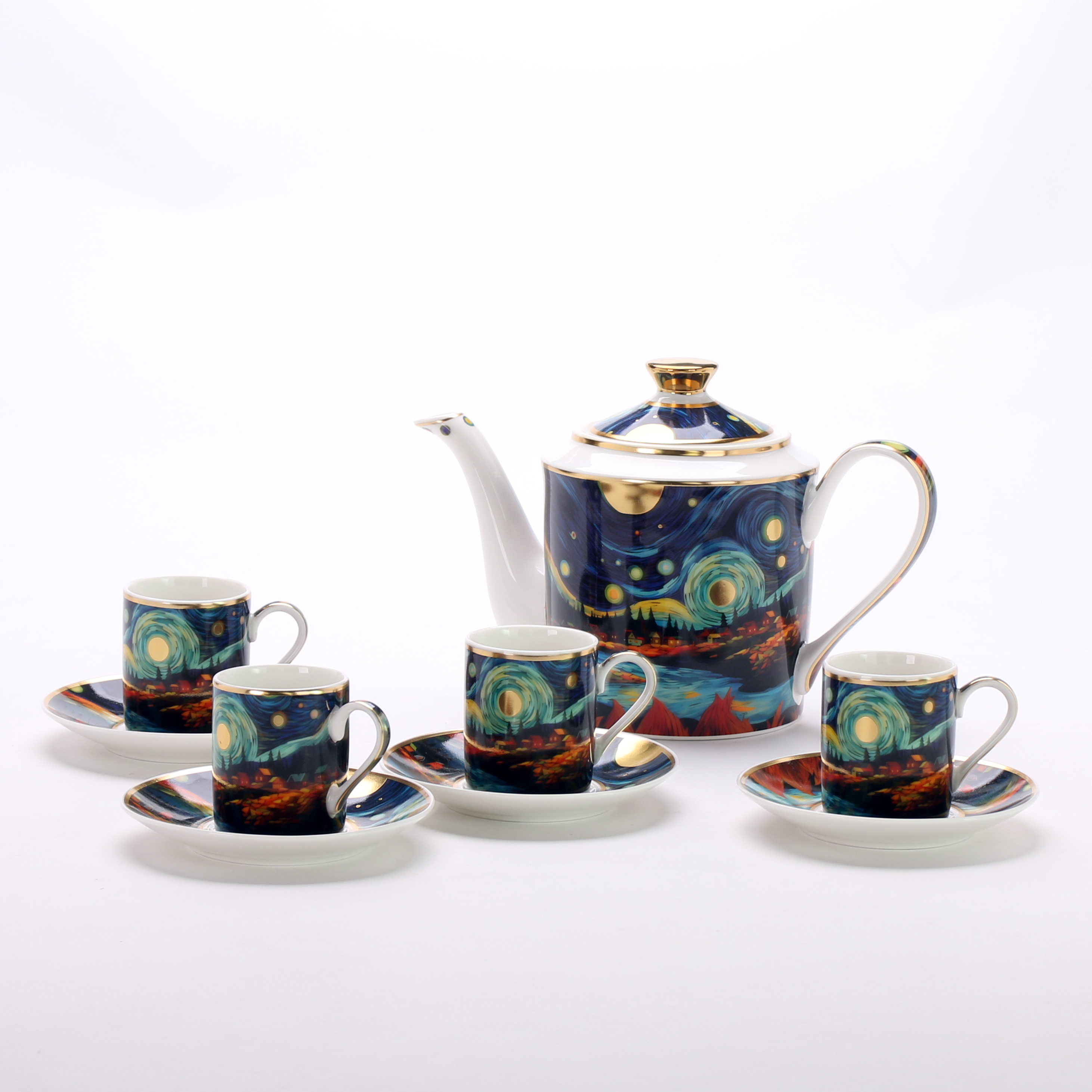 Afternoon tea set ceramic European luxury new bone China coffee cup coffee set gift