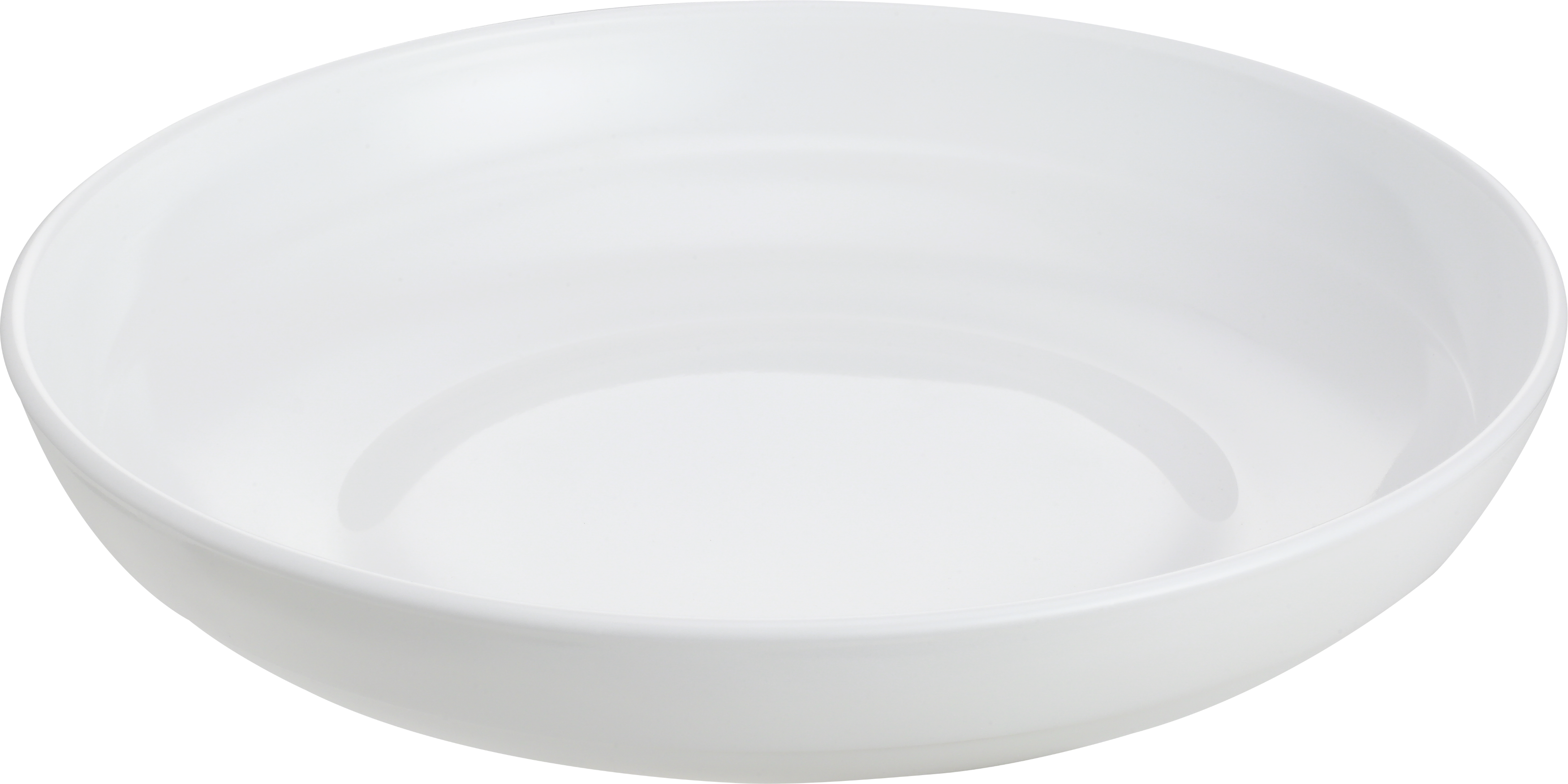 Opal glass shallow bowl