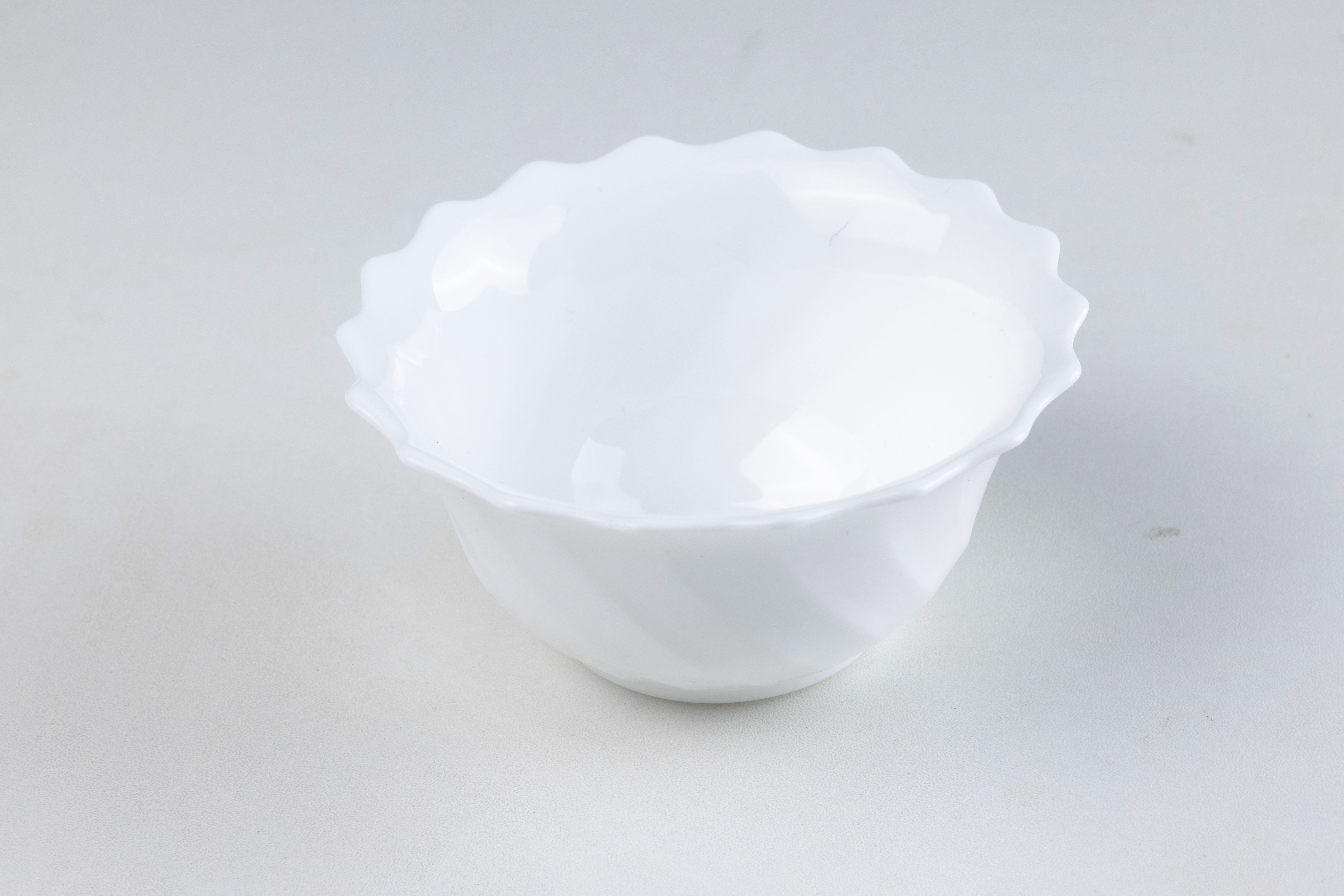 Opal glass bowl