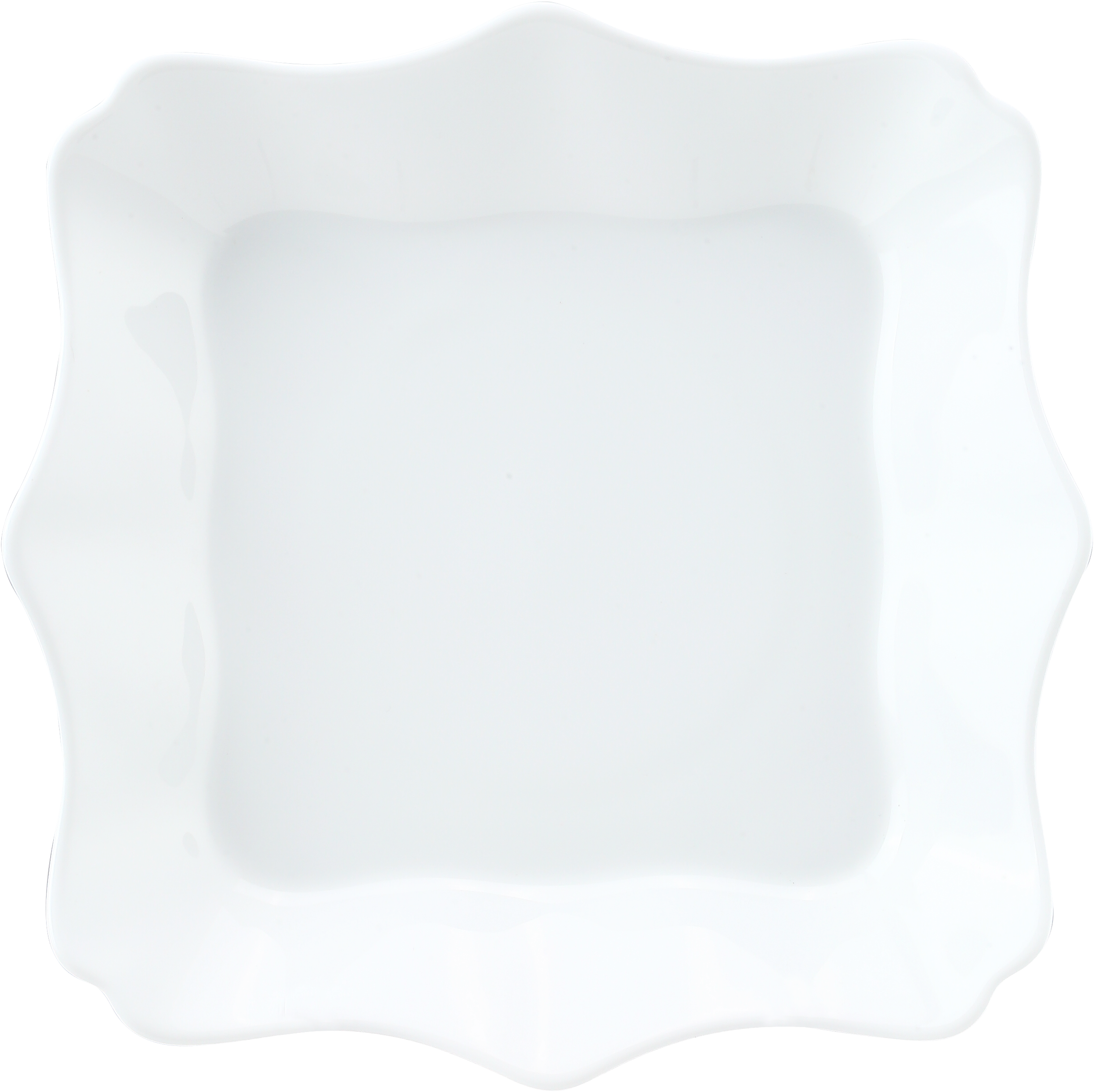 Opal glass square deep pate