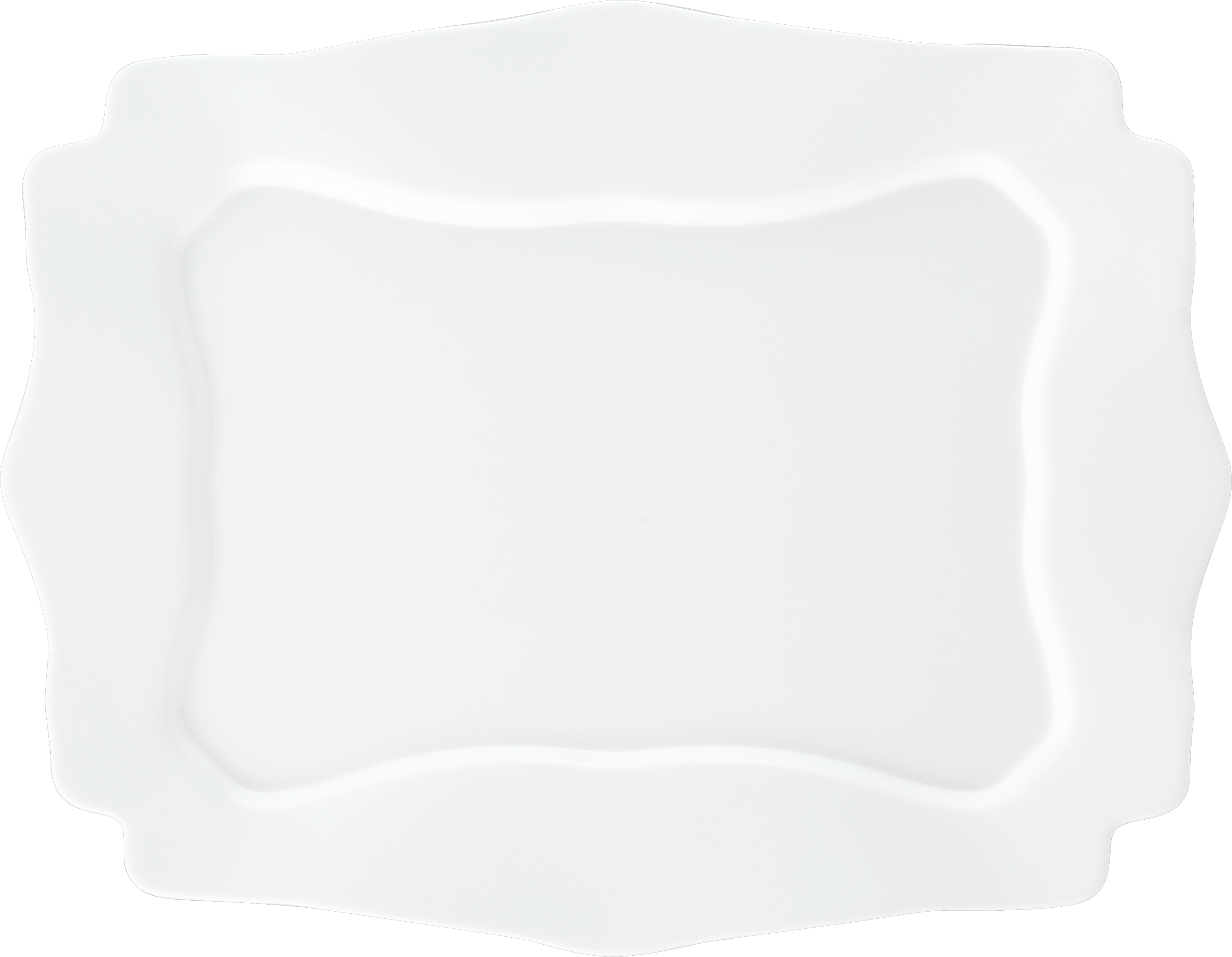 Opal glass plate with square flower