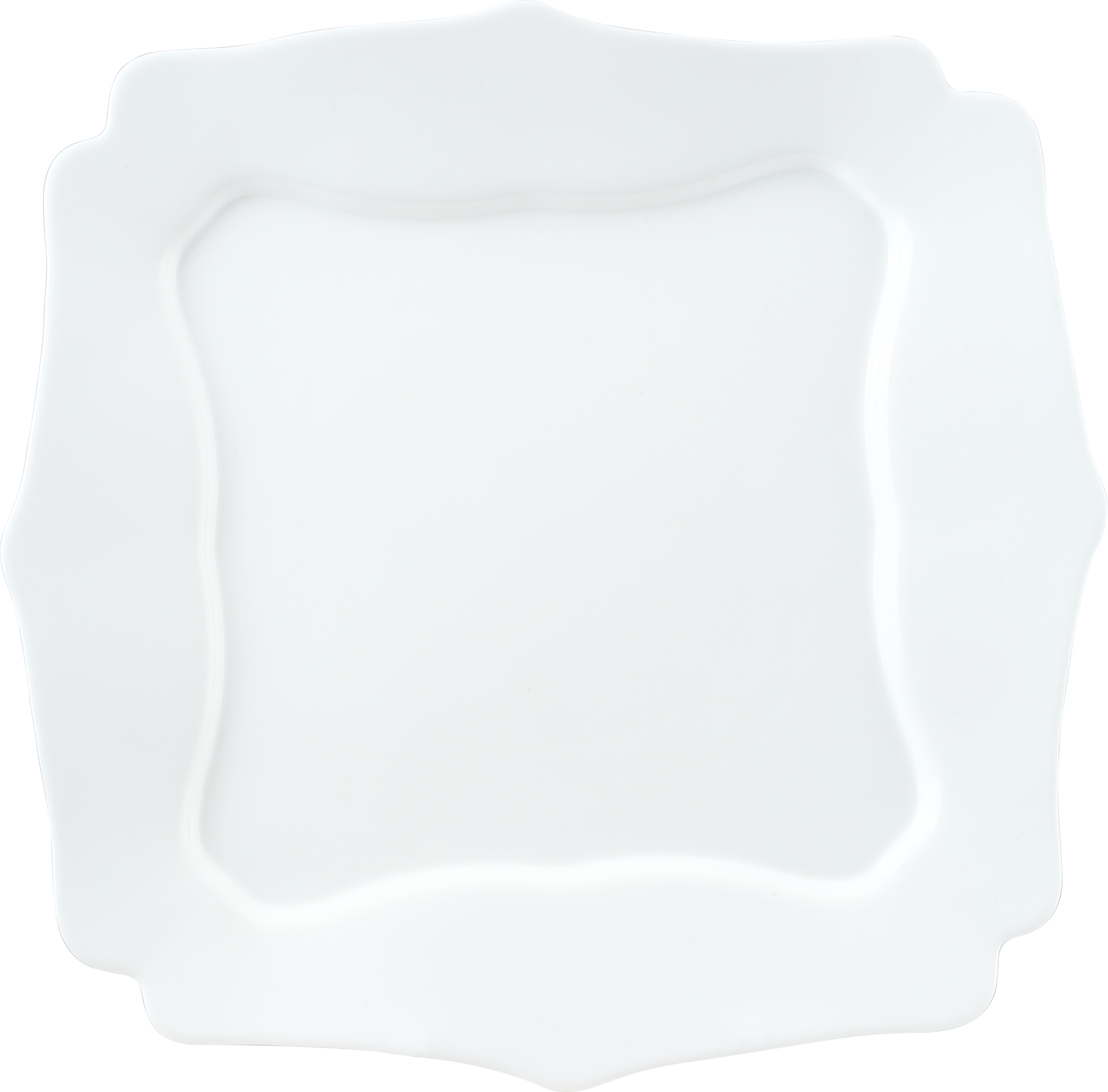 Opal glass square flat plate