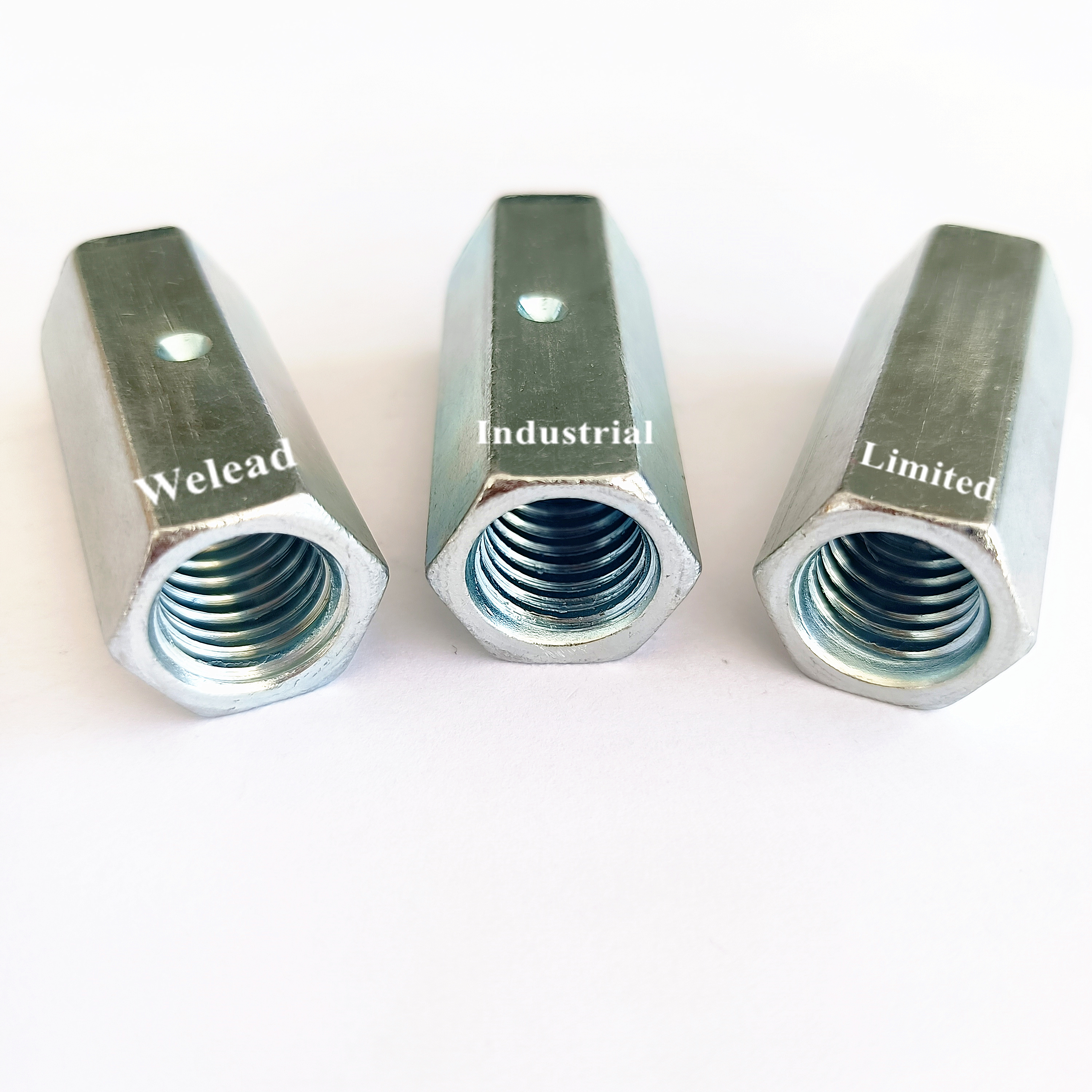 Hex Coupling Nut Connector Fastener Carbon Steel Zinc Galvanization
