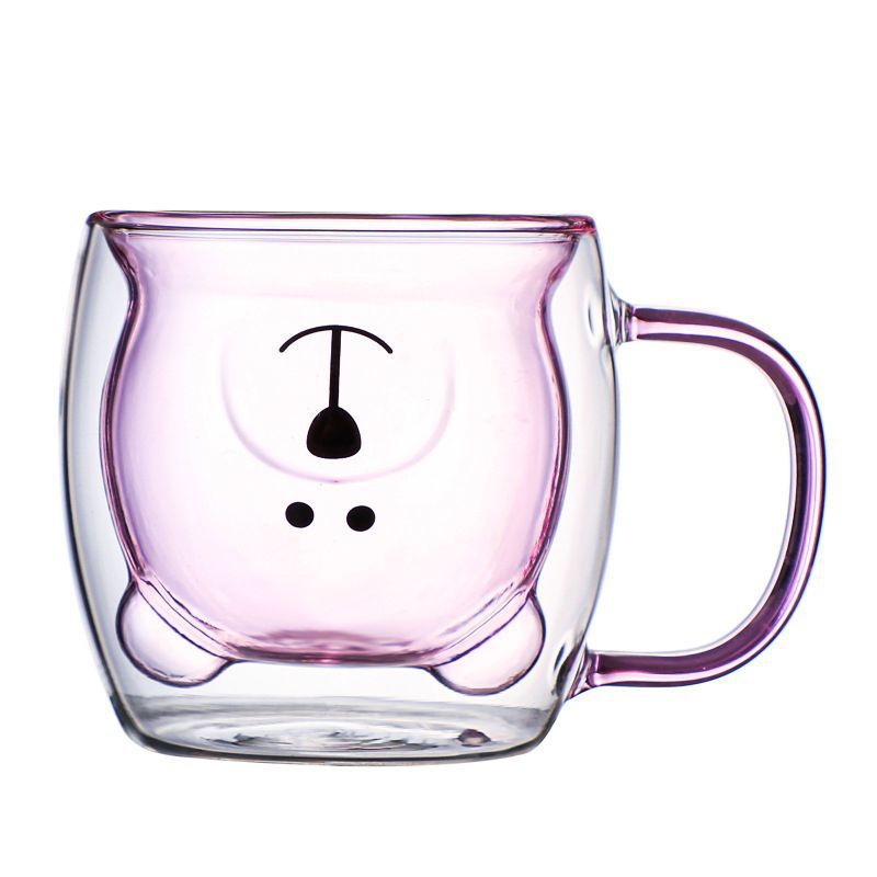 Colorful bear cup with handle