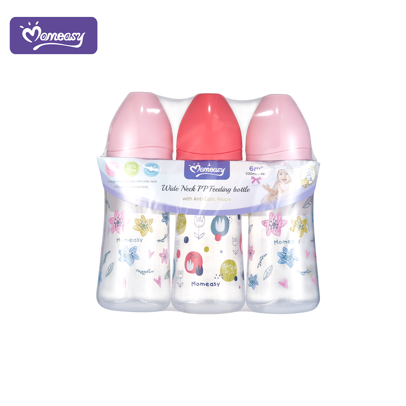 330MLWide-neck Feeding Bottle Set