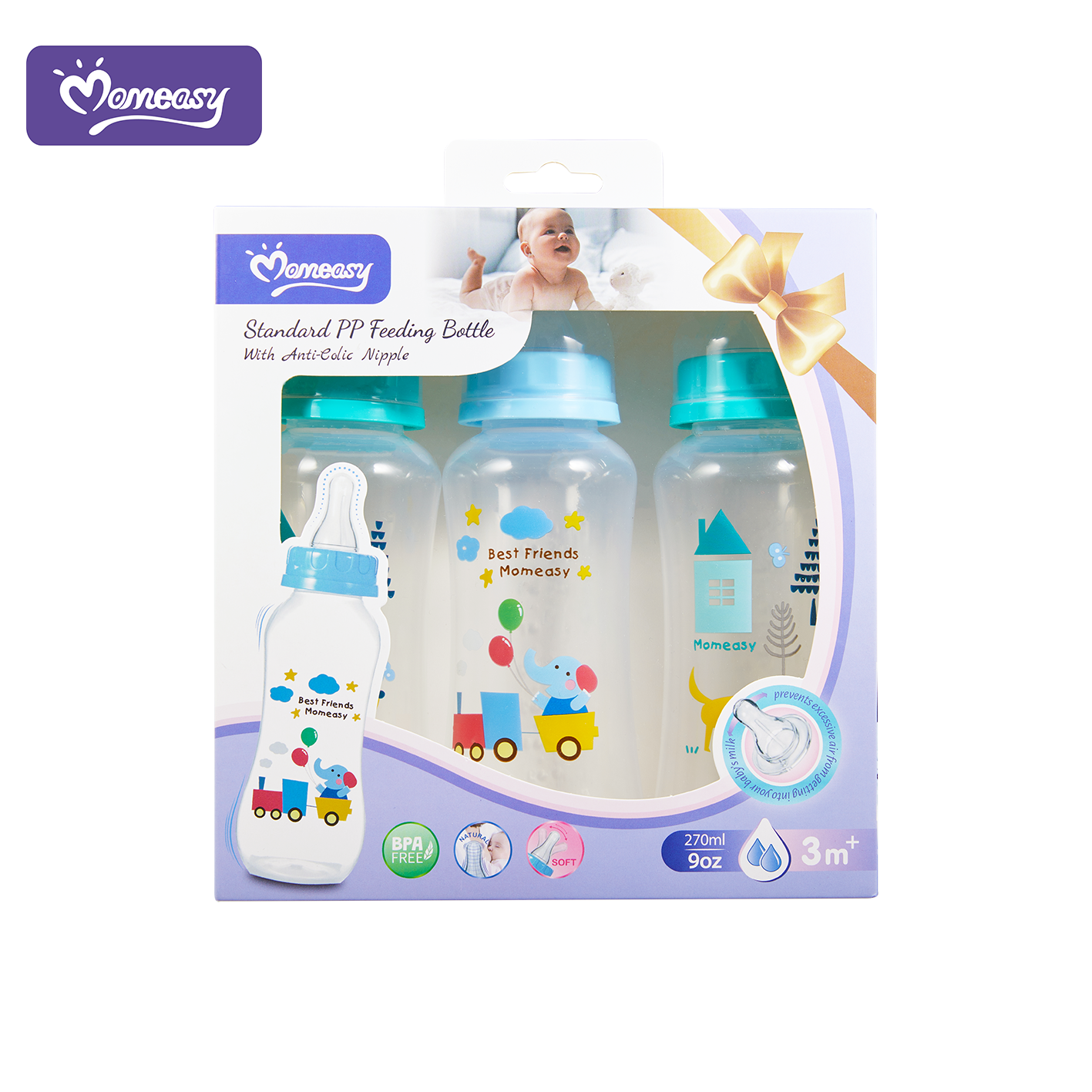 270ml Standard Feeding Bottle Set