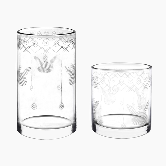 Printed transparent glass