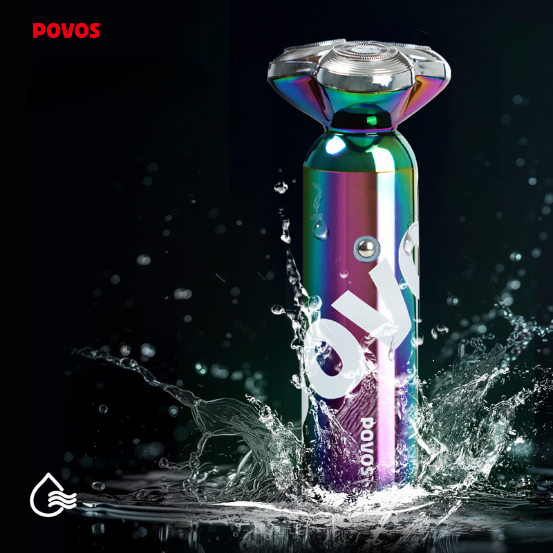 POVOS Electric shaver rotary shaver men shaver