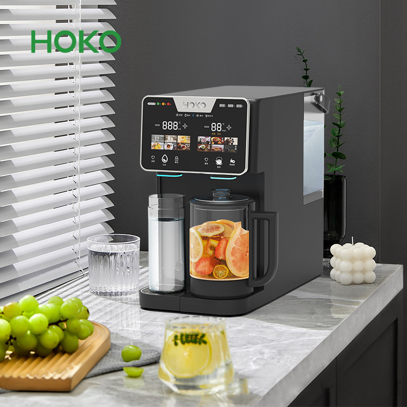 Smart desktop water dispenser RO filter water dispenser with kettle multi-function