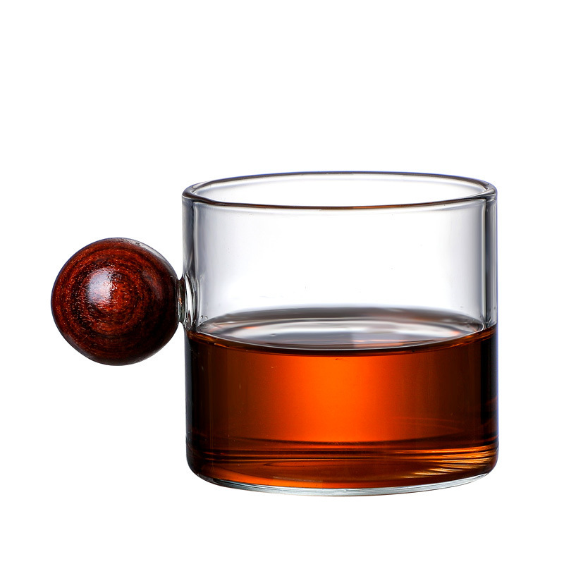 Wooden ball coffee mug