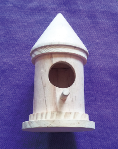 Wooden bird nest