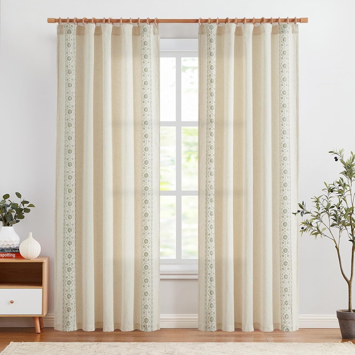 PolyLinen Embroidery Curtain