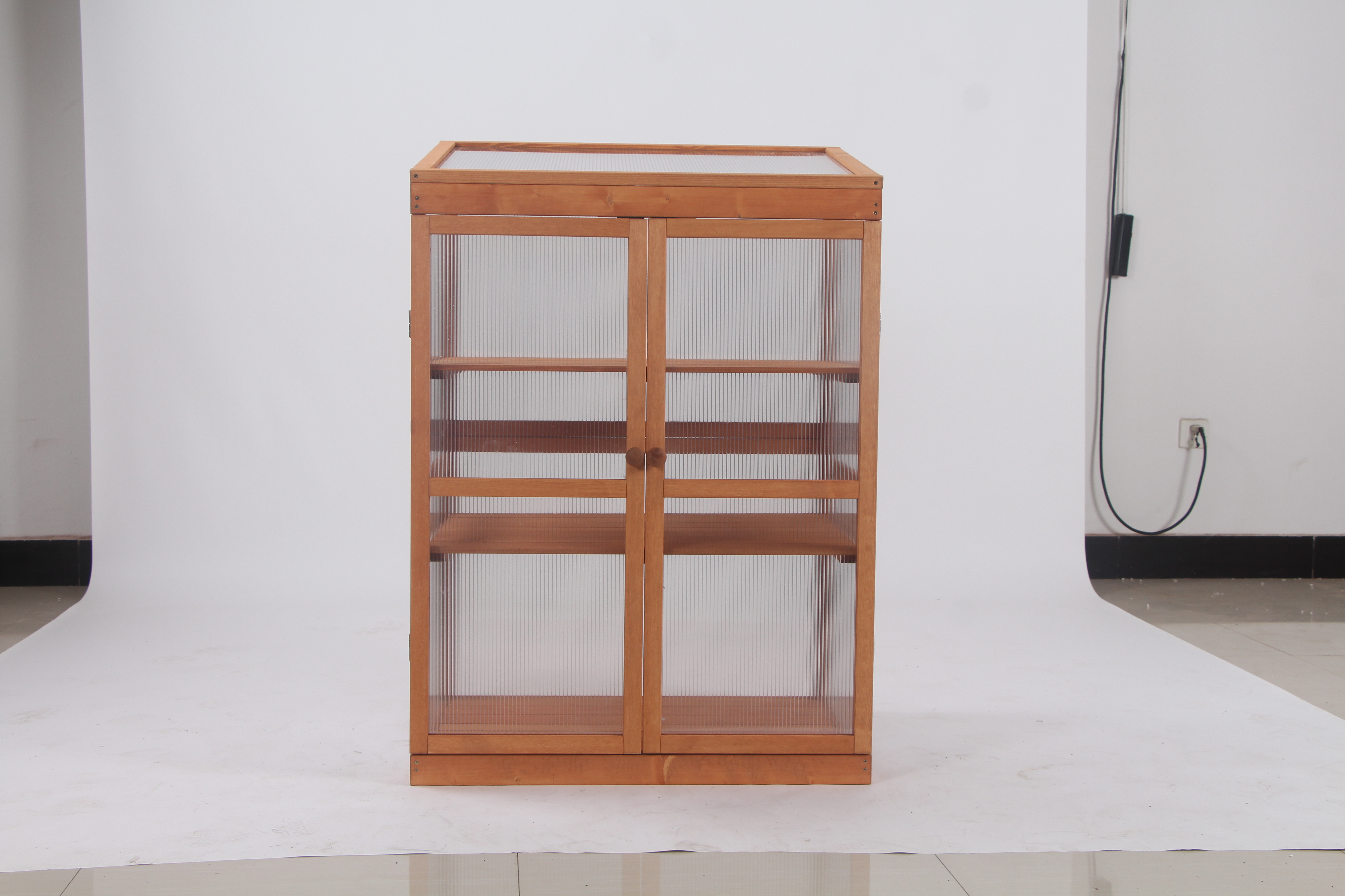 wooden greehouse