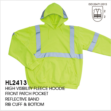 hivis yellow hoodies