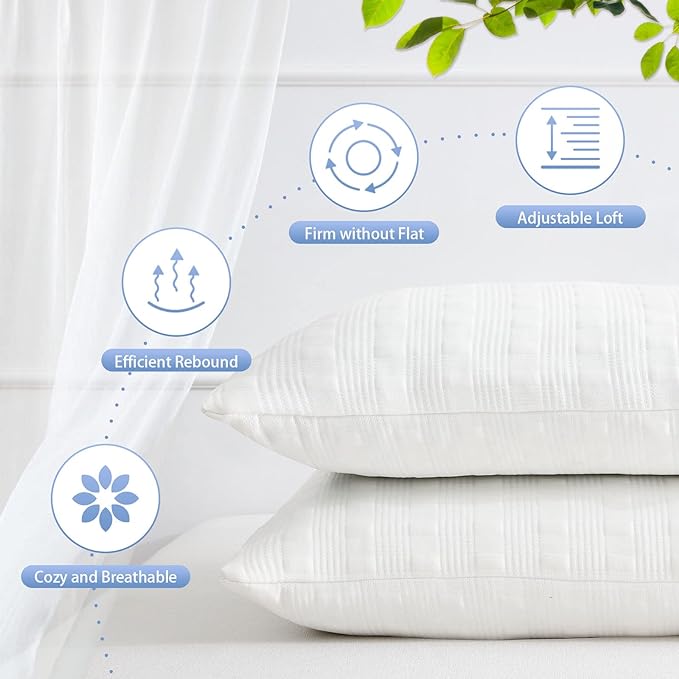 Shredded memory foam pillow