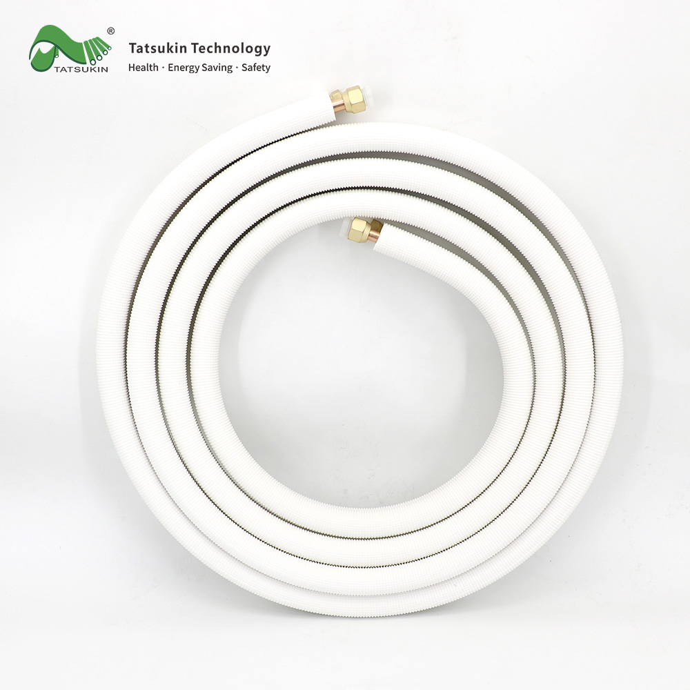 PE insulated copper tube with nuts