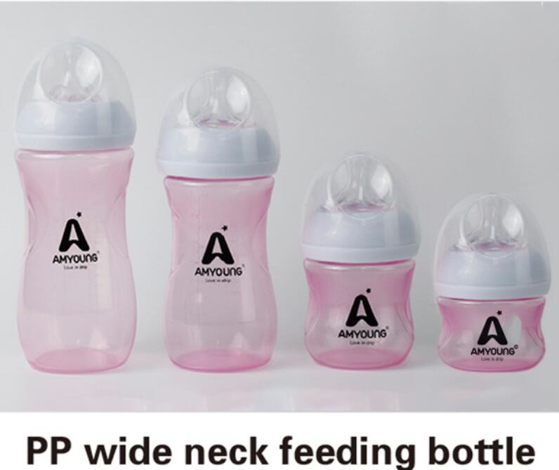 Wide neck PP feeding bottle BPA FREE