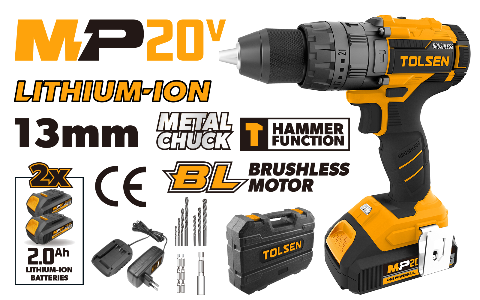 Li-ion cordless impact drill (Brushless motor)