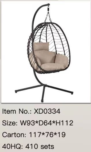 Folding hanging chair