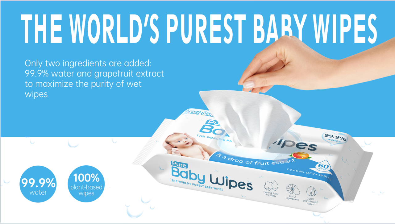 99.9%Pure Baby Wipes