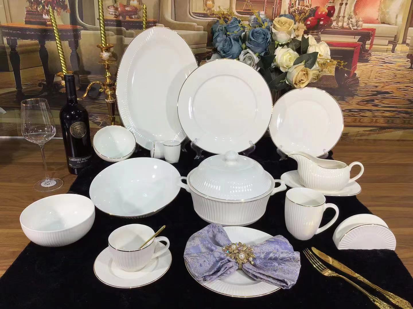New bone china dinner set dinnerware tableware