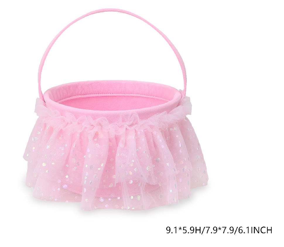 Tutu Easter Basket, Easter Party Favors Stuffers Gifts for Girls, Easter Hanting Decorations Party