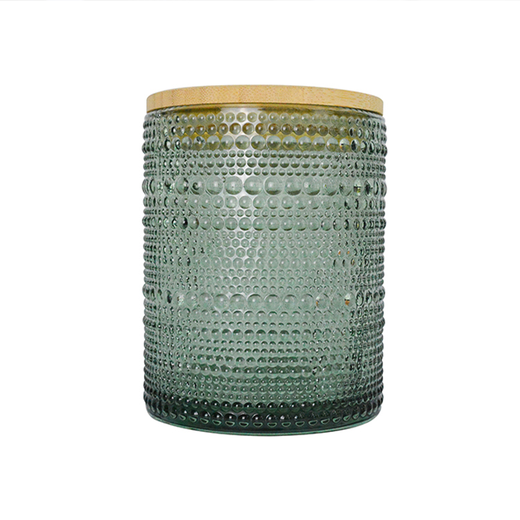 Glass candle jar