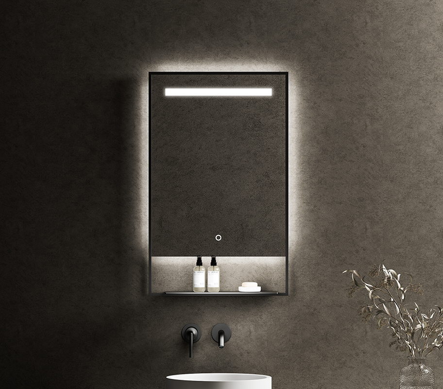 Mirrorsense fog-free screen touch dimmerable LED mirror