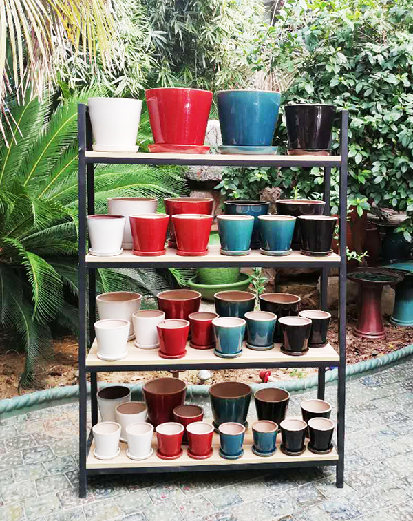 Lotus Ceramic Planter Flower Pot