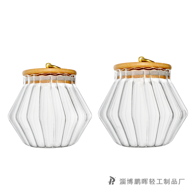 Glass storage jar