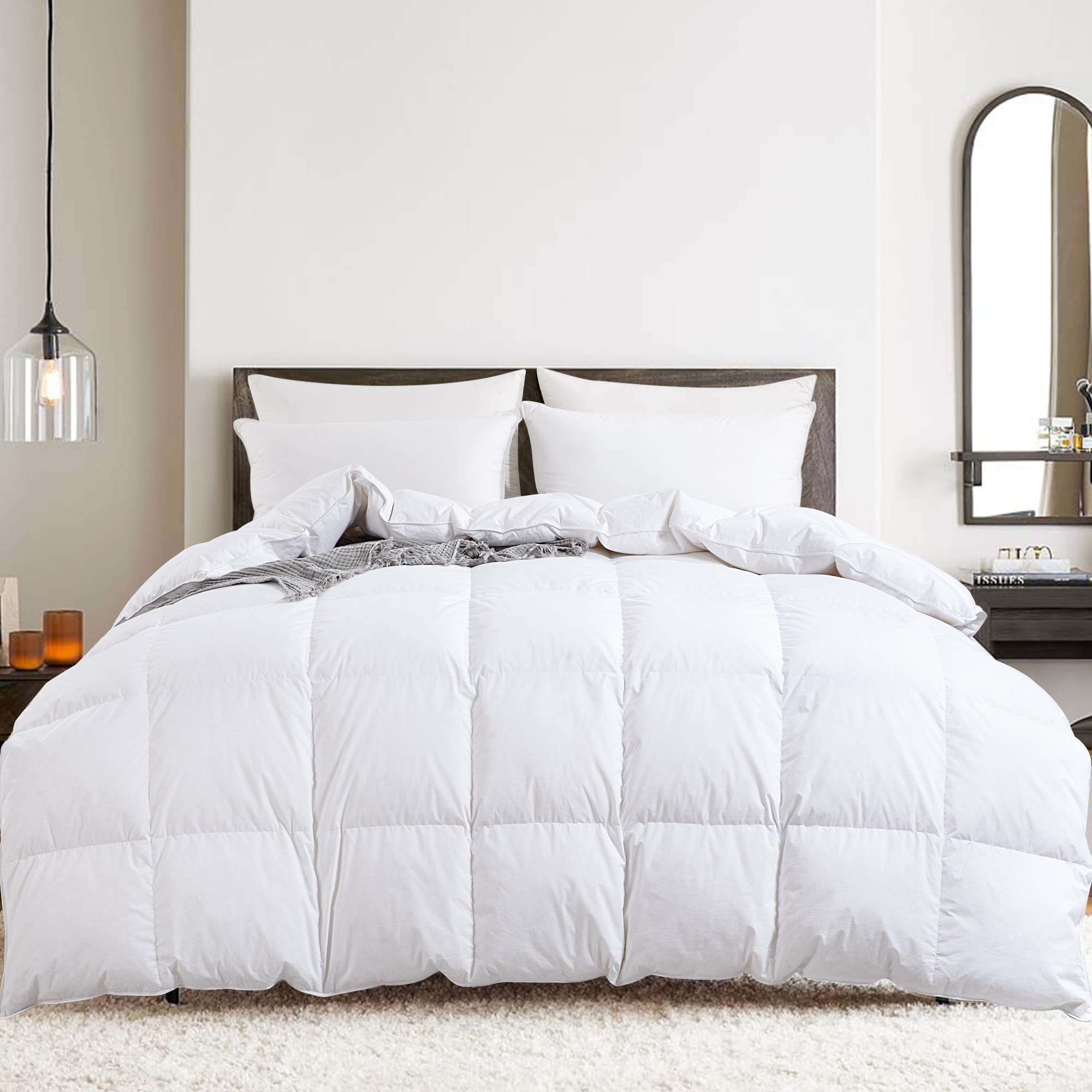 90%white duck down duvet