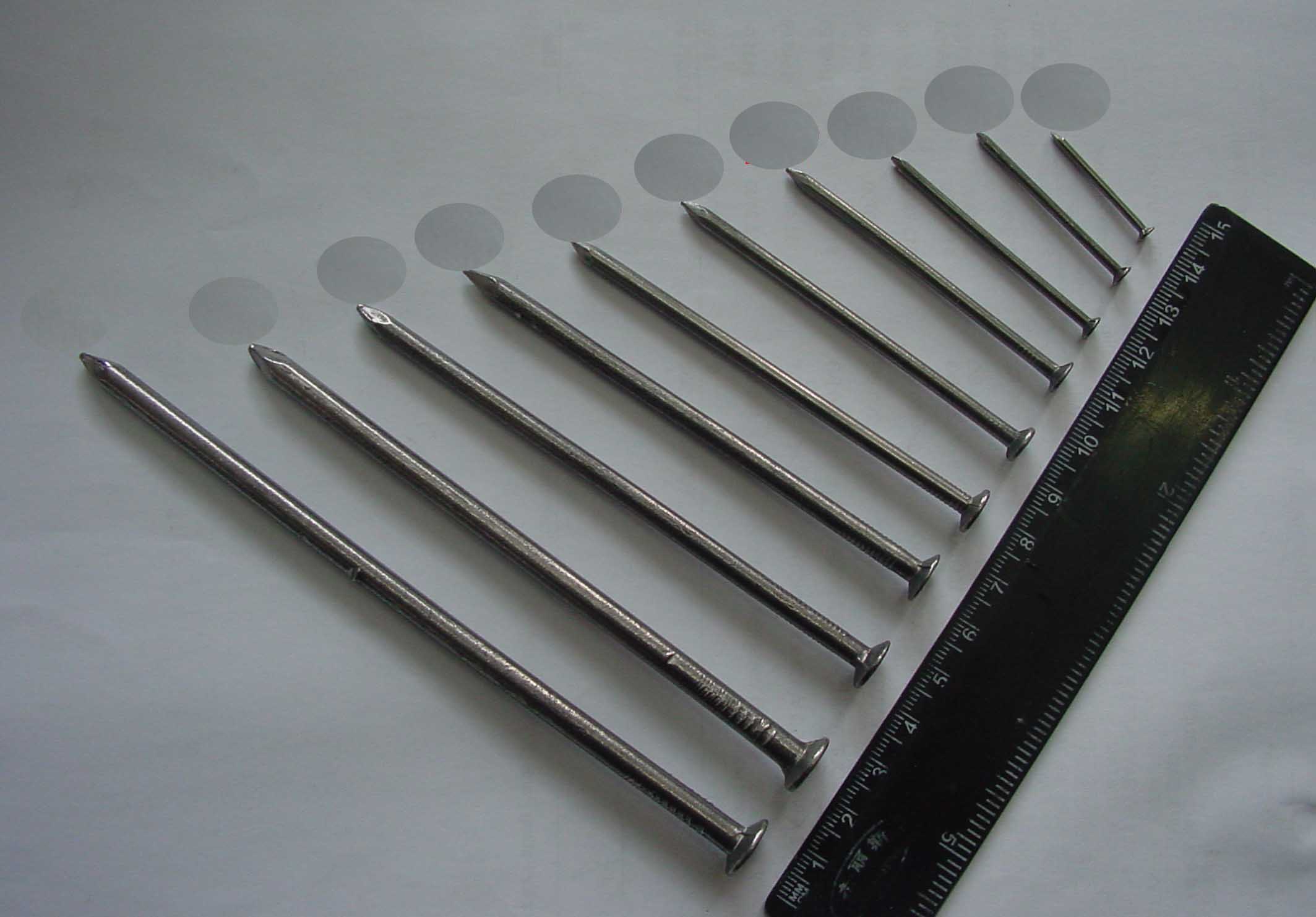 iron nail, common nail, concrete nail