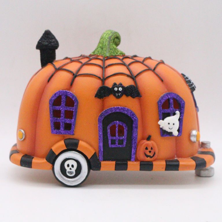 Halloween caravan decorations LED lights decorative pumpkin caravan decorations