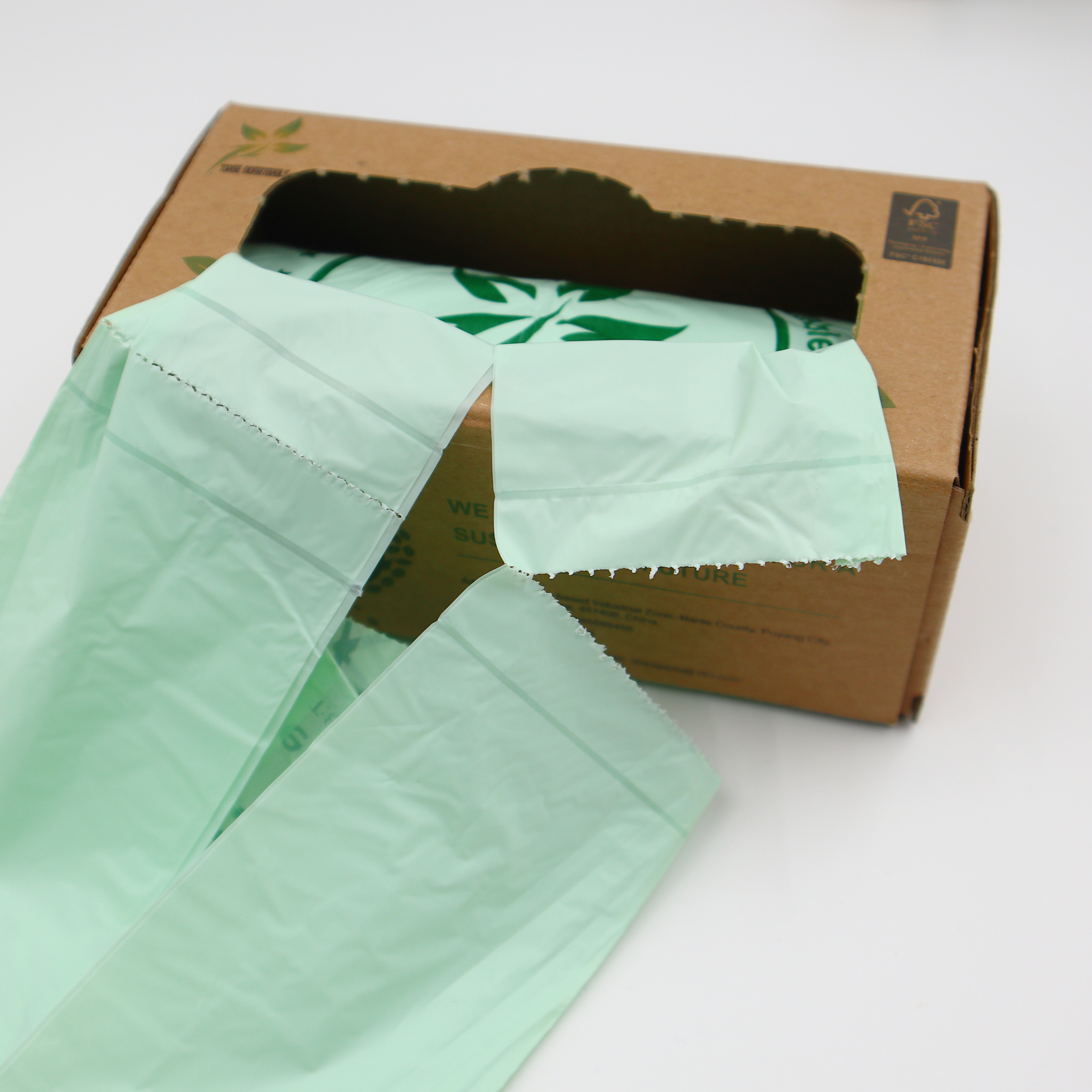 Compostable Bag, Biodegradable Bag, Comply with EN13432 / BPI ASTM D6400/AS4736/AS5810/ OK Compost OK compost home, Compostable T-shirt bag in roll