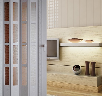 PVC Glass Folding Door