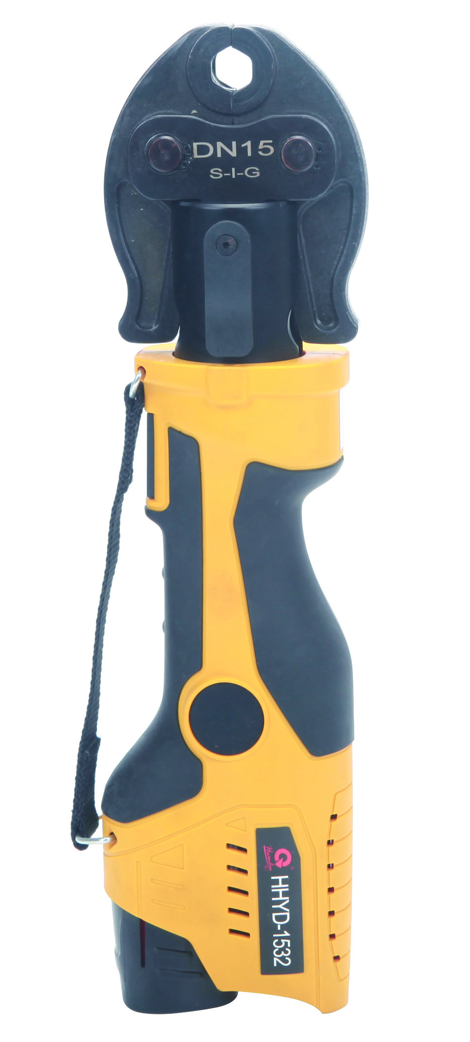 Battery-operated pressing tool
